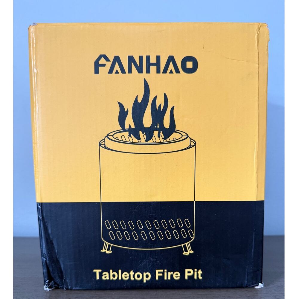 Outdoor Smokeless Portable Tabletop Stove Fire Pit & Stand use Pellets / Wood